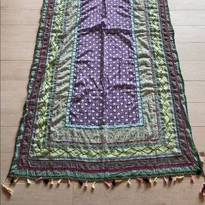Boho Bohemian Shawl With Tassles